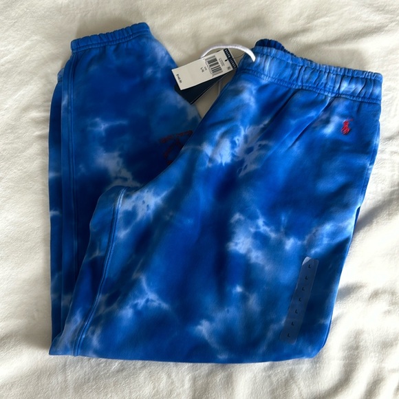 NWT Ralph Lauren tie-dye print cotton joggers - Picture 1 of 7